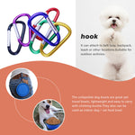 Dog Bowl Pet Collapsible Bowls, 2 Pack, Large, Dog Water Bowls for Cats Dogs, Portable Pet Feeding Watering Dish for Walking Parking Traveling with 2 Carabiners Collapsible Dog Bowls, Travel, Hiking