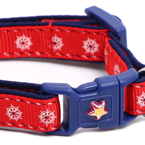 Ships Wheels Breakaway Cat Collar