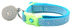 Greek Key Breakaway Cat Collar