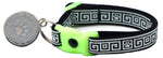 Greek Key Breakaway Cat Collar