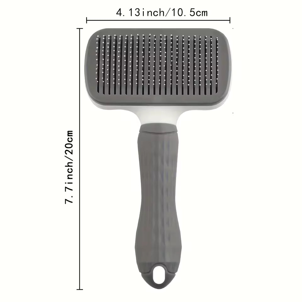 Self-Cleaning Pet Grooming Brush | One-Button Hair Removal | Gentle Massage Comb for Dogs & Cats