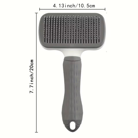 Self-Cleaning Pet Grooming Brush | One-Button Hair Removal | Gentle Massage Comb for Dogs & Cats