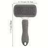 Self-Cleaning Pet Grooming Brush | One-Button Hair Removal | Gentle Massage Comb for Dogs & Cats