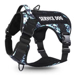 Tactical Pet Chest Service Dog Harness Vest Adjustable Reflective Dog Harness Metal Buckle Hiking Training