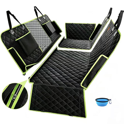 Foldable Pet Car Mat | Front & Rear Row Multifunctional Pet Travel Mat, Waterproof