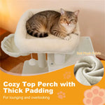 Beige 33.5" Multi-Level Cat Tree With 2-Tier Condo, Sisal Scratching Posts & Anti-Toppling Device For Cats