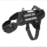 USLOCAL Tactical Service Dog Harness With Control Handle No Pulling Adjustable Reflective Pet Vest Harness Easy Walking Training