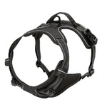 Explosive Red Adventure Dog Harness - Ultimate Safety And Comfort For Large Dogs