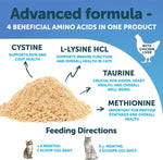 Do Not Sell On Amazon  L Lysine For Cats Lysine Powder Supplement 900mg Serving Immune Support For Cats & Kittens Sneezing Runny Nose Squinting Watery Eyes Cold Eye Respiratory Health With Taurine