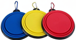 Silicone Foldable Pet Food Water Feeder, Collapsible Travel Bowl for Dog and Cat, Outdoor Portable