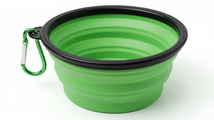 Dog Bowl Pet Collapsible Bowls, 2 Pack, Large, Dog Water Bowls for Cats Dogs, Portable Pet Feeding Watering Dish for Walking Parking Traveling with 2 Carabiners Collapsible Dog Bowls, Travel, Hiking