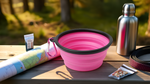 Silicone Foldable Pet Food Water Feeder, Collapsible Travel Bowl for Dog and Cat, Outdoor Portable