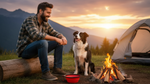 Silicone Foldable Pet Food Water Feeder, Collapsible Travel Bowl for Dog and Cat, Outdoor Portable