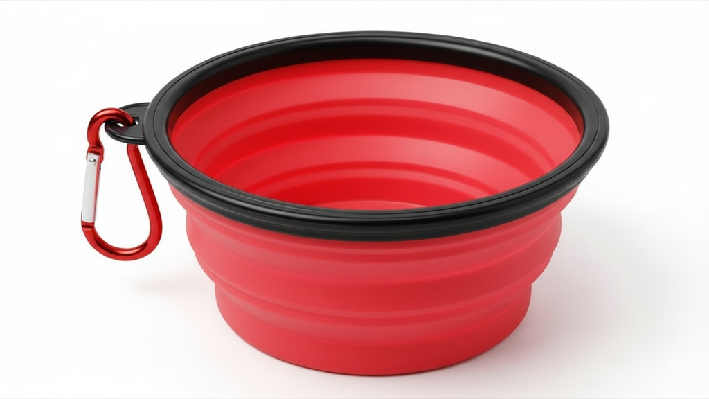 Silicone Foldable Pet Food Water Feeder, Collapsible Travel Bowl for Dog and Cat, Outdoor Portable