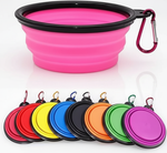 Silicone Foldable Pet Food Water Feeder, Collapsible Travel Bowl for Dog and Cat, Outdoor Portable