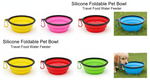 Dog Bowl Pet Collapsible Bowls, 2 Pack, Large, Dog Water Bowls for Cats Dogs, Portable Pet Feeding Watering Dish for Walking Parking Traveling with 2 Carabiners Collapsible Dog Bowls, Travel, Hiking