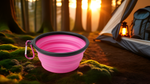 Silicone Foldable Pet Food Water Feeder, Collapsible Travel Bowl for Dog and Cat, Outdoor Portable