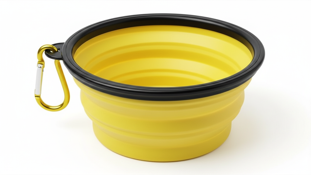Silicone Foldable Pet Food Water Feeder, Collapsible Travel Bowl for Dog and Cat, Outdoor Portable