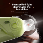 Pet Nail Clippers with Suction Cup, Green Plastic Dog & Cat Grooming Tool with Safety Guard to Prevent Overcutting, Extra-Sharp Blades for Thick Nails