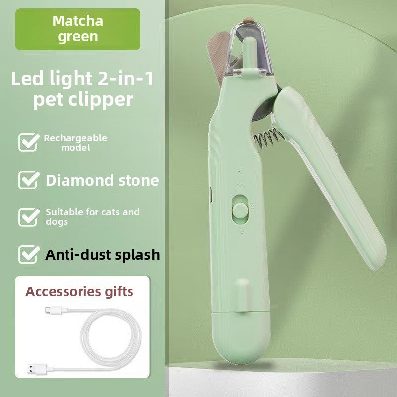 4-in-1 Electric Pet Grooming Kit | Nail Trimmer, Hair Remover, USB Rechargeable