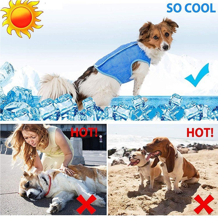 Dog Summer Cooling Vest, Pet Cooling Clothes Dog Cat Cooling Vest, Summer Heat Relief Vest Pet Dog Clothes Summer Clothes For Dogs Dog Cooling Vest