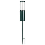 Standing Bird Feeder Squirrel-Proof, 4 Feeding Port With Perches Heavy-Duty Metal & PC Construction
