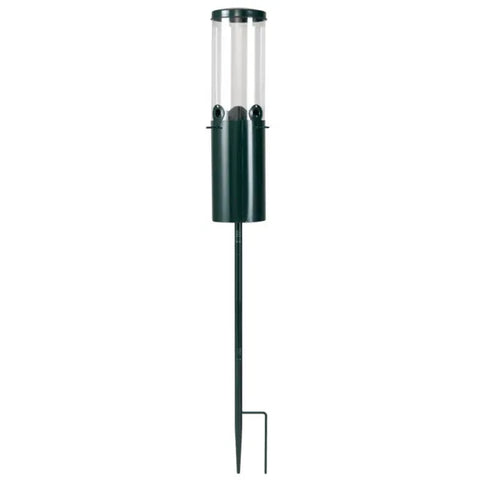 Standing Bird Feeder Squirrel-Proof, 4 Feeding Port With Perches Heavy-Duty Metal & PC Construction