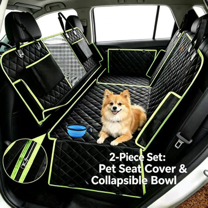 Foldable Pet Car Mat | Front & Rear Row Multifunctional Pet Travel Mat, Waterproof