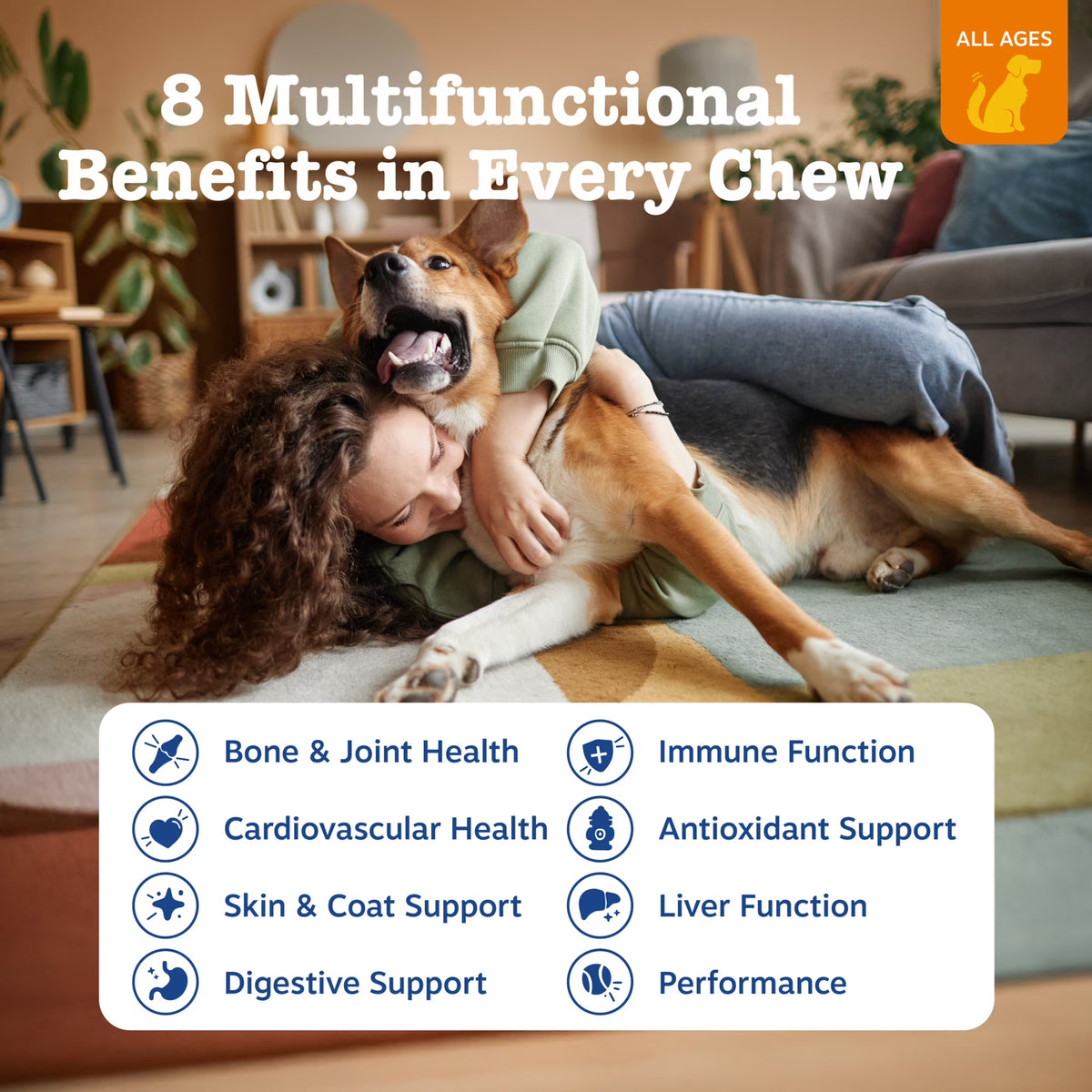 Zoom  4.8  8-in-1 Multivitamin Bites for Dogs