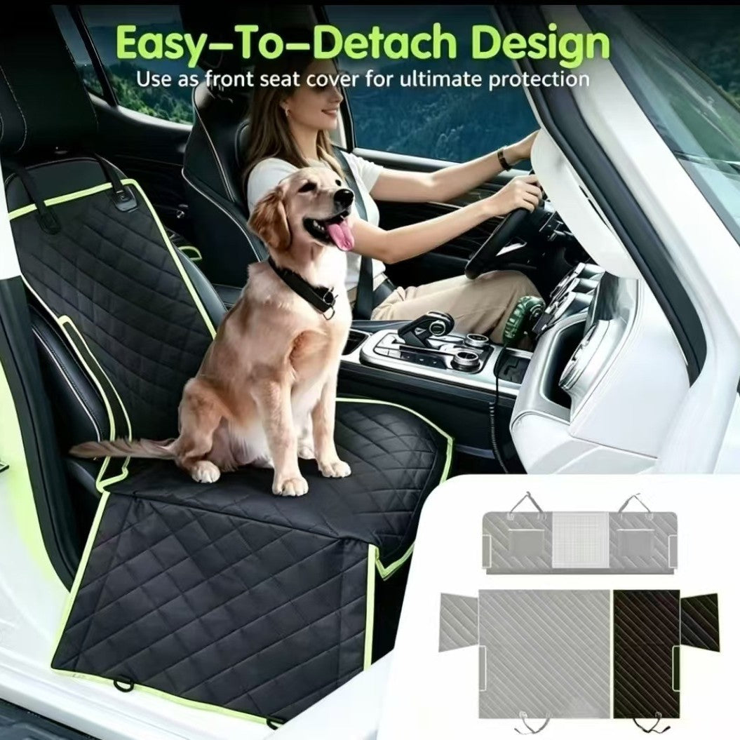 Foldable Pet Car Mat | Front & Rear Row Multifunctional Pet Travel Mat, Waterproof