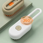 360° rotating pet grooming brush for dogs and cats, gentle deshedding tool with ergonomic handle