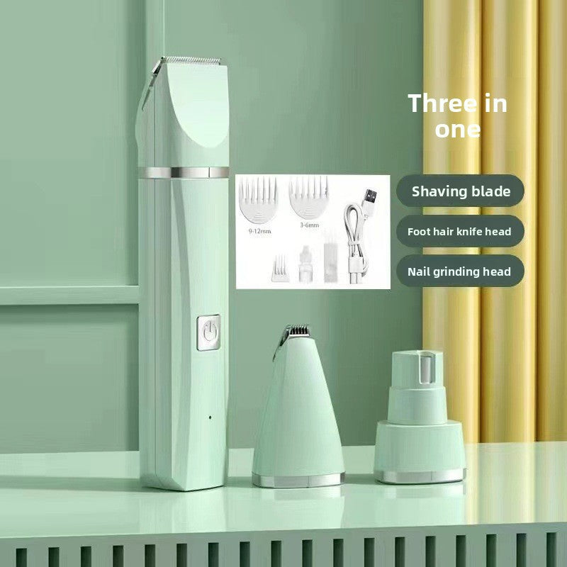 4-in-1 Electric Pet Grooming Kit | Nail Trimmer, Hair Remover, USB Rechargeable