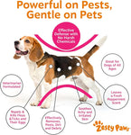 Zesty Paws Flea & Tick Removal Shampoo for Dogs - 16-fl oz Natural Soothing Deodorizing Cleaning Formula with Cedarwood Oil & Peppermint for Skin & Coat Care